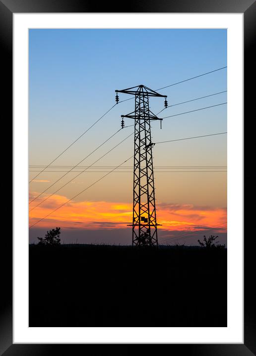 Pylon  Framed Mounted Print by chris smith