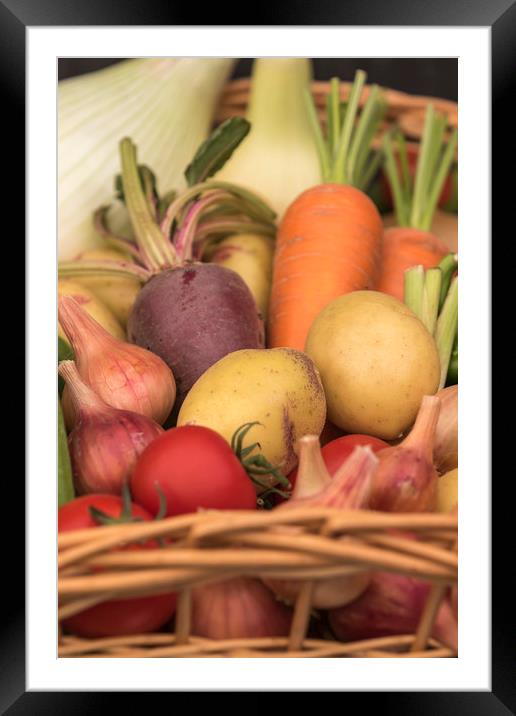 vegetables  Framed Mounted Print by chris smith