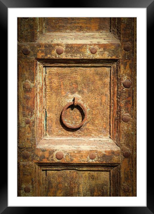 Old door  Framed Mounted Print by chris smith