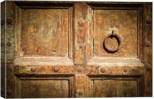 Old door   Canvas Print by chris smith