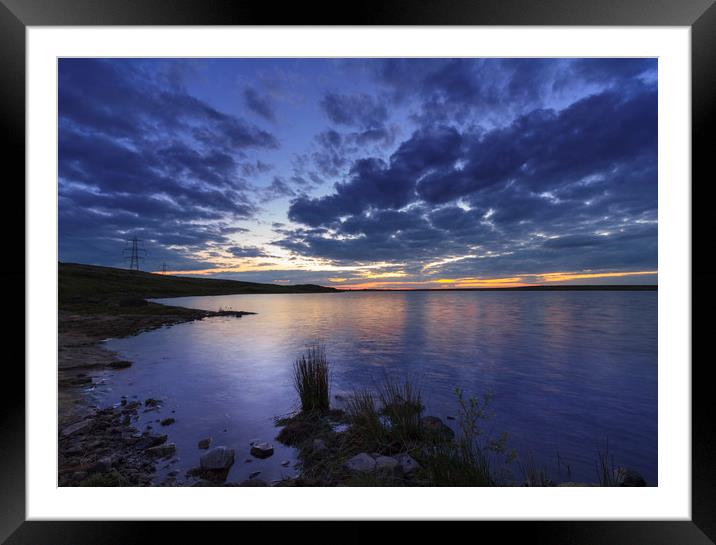 Sunset  Framed Mounted Print by chris smith