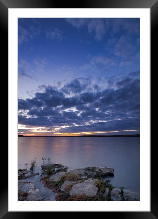 Tranquil Senset      Framed Mounted Print by chris smith