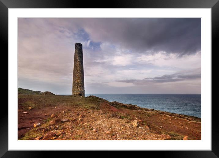 Levant  tin Mine cornwall   Framed Mounted Print by chris smith