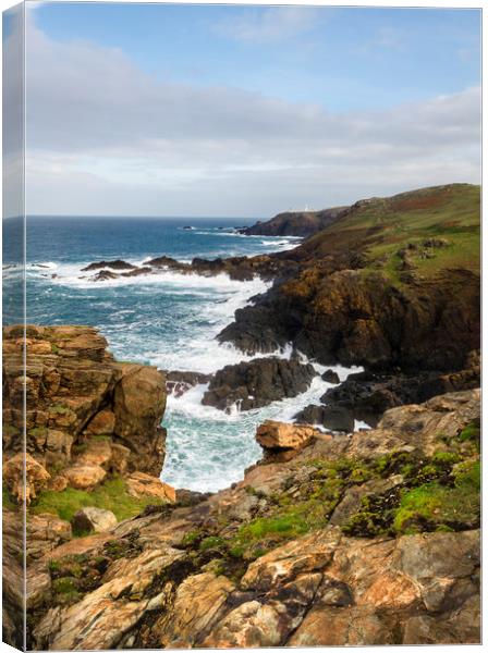 Historical coastline of beautiful Cornwall   Canvas Print by chris smith