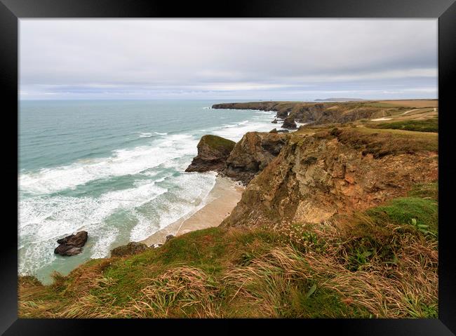 Bedruthan Steps  Framed Print by chris smith