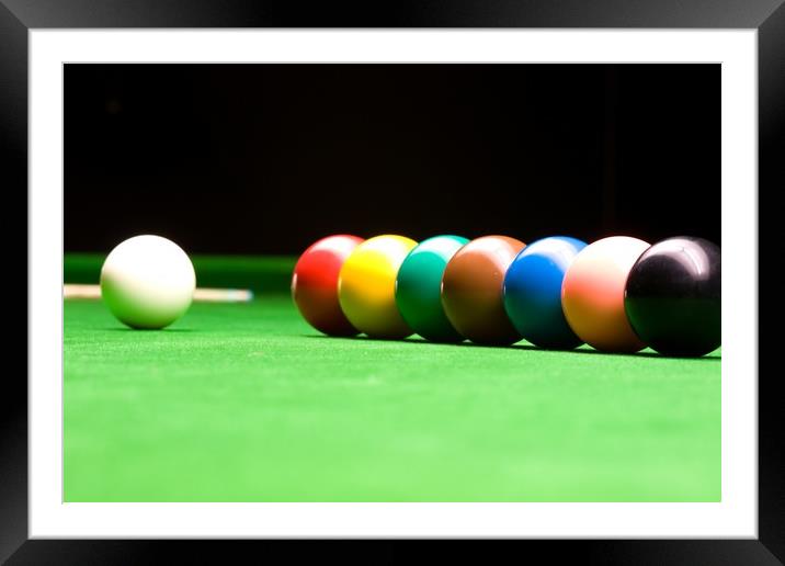 Snooker  Framed Mounted Print by chris smith