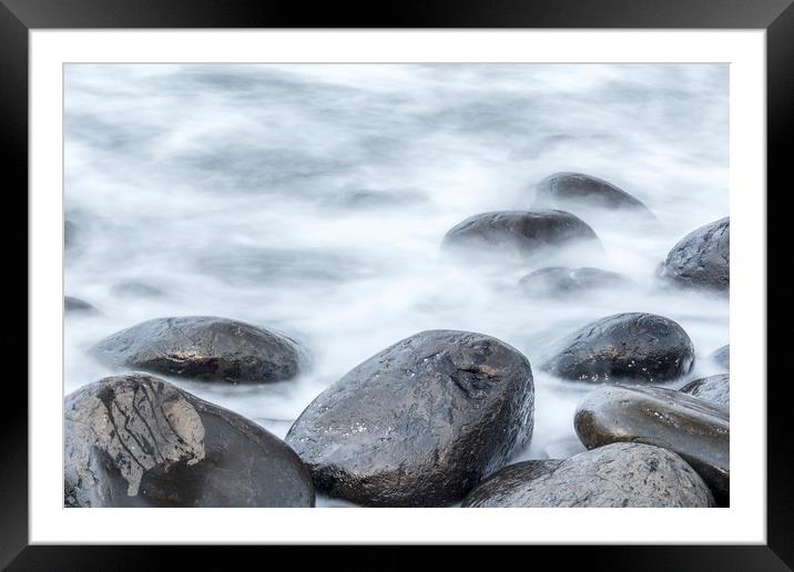 tranquil sea's  Framed Mounted Print by chris smith