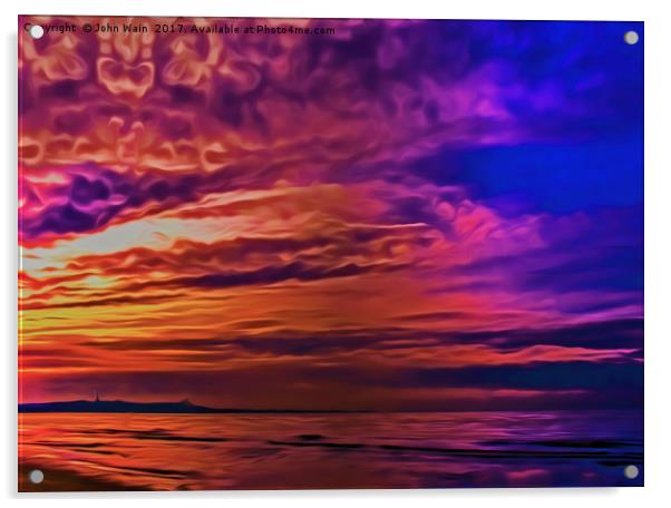 Sunrise Acrylic by John Wain