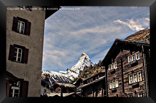 The Matterhorn           Framed Print by Andy Smith