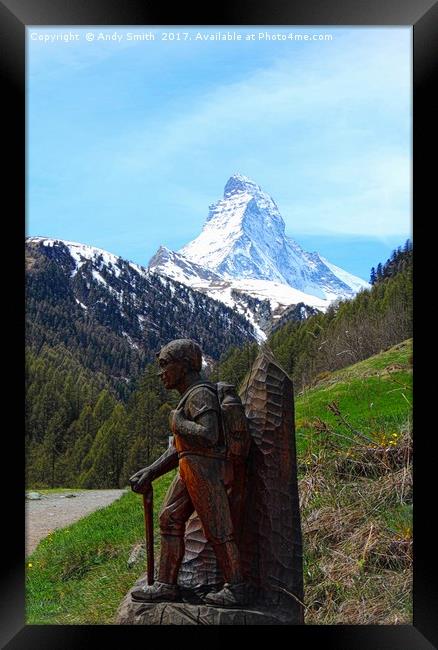 Matterhorn Alpine Trails           Framed Print by Andy Smith