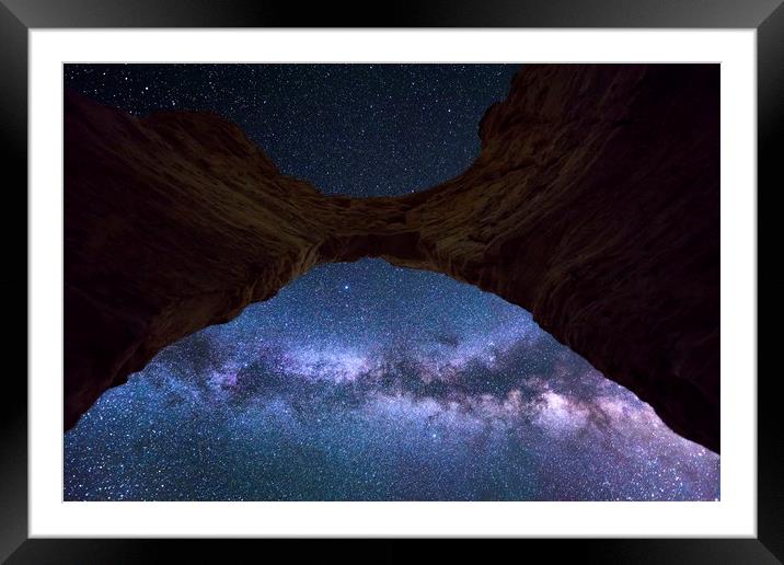 The Milkyway and the Arch  Framed Mounted Print by John Finney