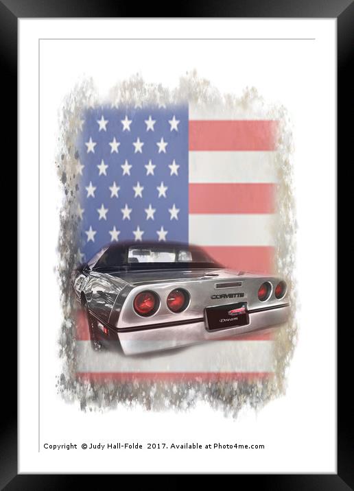 American Dream Machine Framed Mounted Print by Judy Hall-Folde