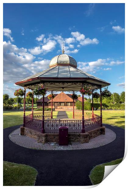 Newbury Victoria park bandstand Print by Tony Bates