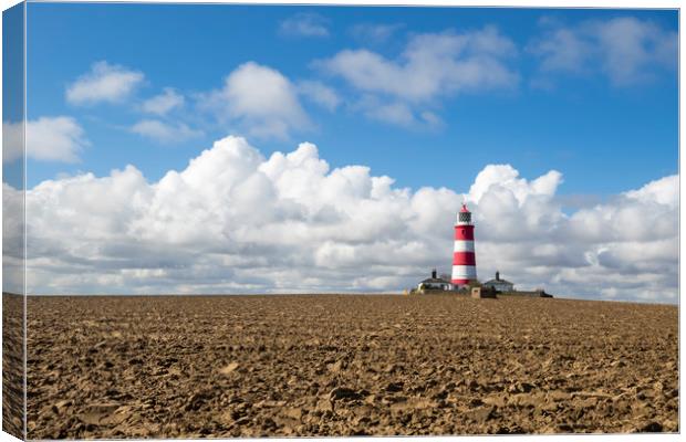 Happisburgh Lighthouse  Canvas Print by chris smith