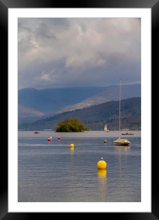 Lake Windermere  Framed Mounted Print by chris smith