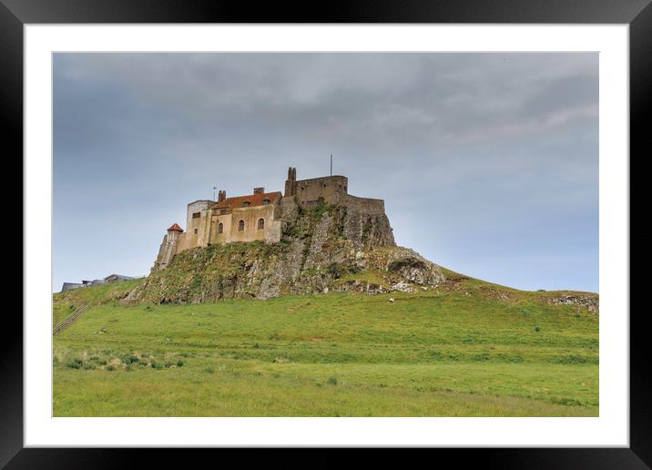 Lindisfarne Castle, holy island  Framed Mounted Print by chris smith