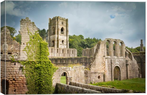 Fountains Abbey  Canvas Print by chris smith