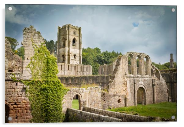 Fountains Abbey  Acrylic by chris smith