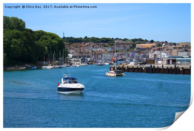 Weymouth Harbour Print by Chris Day