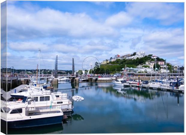 Magnificent Torquay Harbour Canvas Print by Beryl Curran