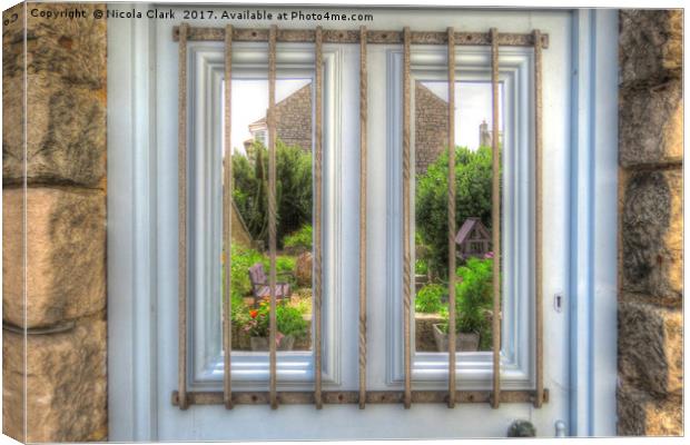 Door To The Garden Canvas Print by Nicola Clark