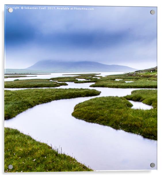 The Rodel marsh on the Isle of Harris on the Scott Acrylic by Sebastien Coell