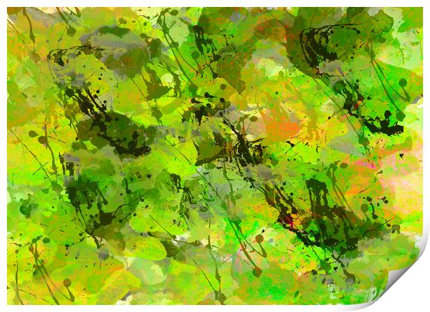Watercoulor paint abstract  Print by chris smith