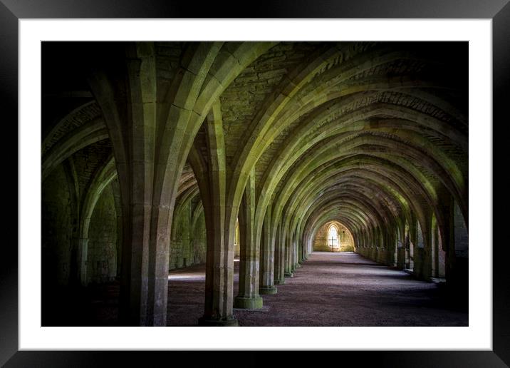 Cellarium  Fountains Abbey  Framed Mounted Print by chris smith