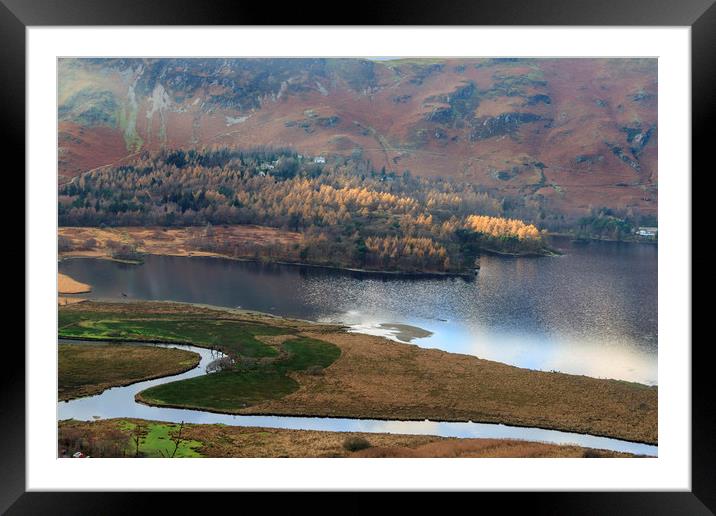 Derwent Water  Framed Mounted Print by chris smith