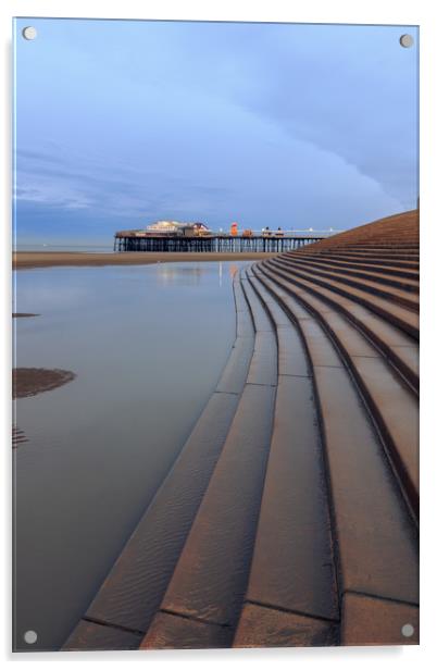 Blackpool at sunrise  Acrylic by chris smith
