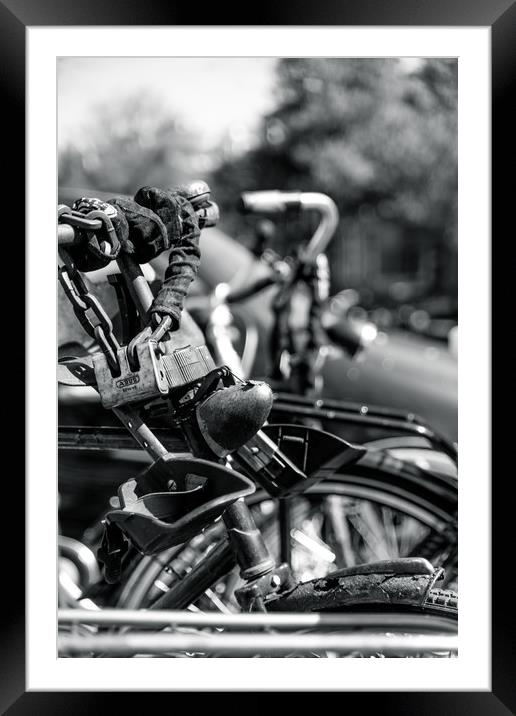 Rusty bike Framed Mounted Print by Gary Finnigan