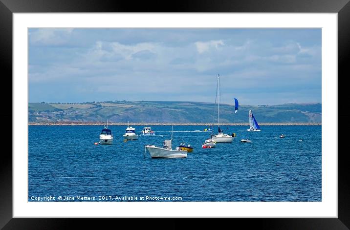 The Isle of Portland Harbour Framed Mounted Print by Jane Metters