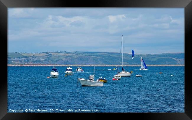 The Isle of Portland Harbour Framed Print by Jane Metters