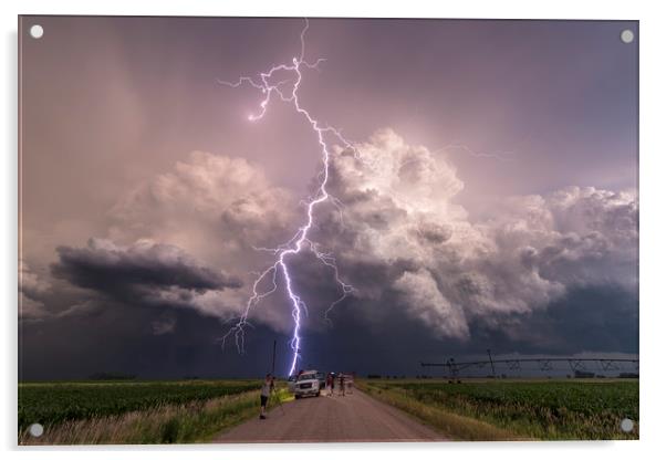 Thunderbolt in Nebraska  Acrylic by John Finney