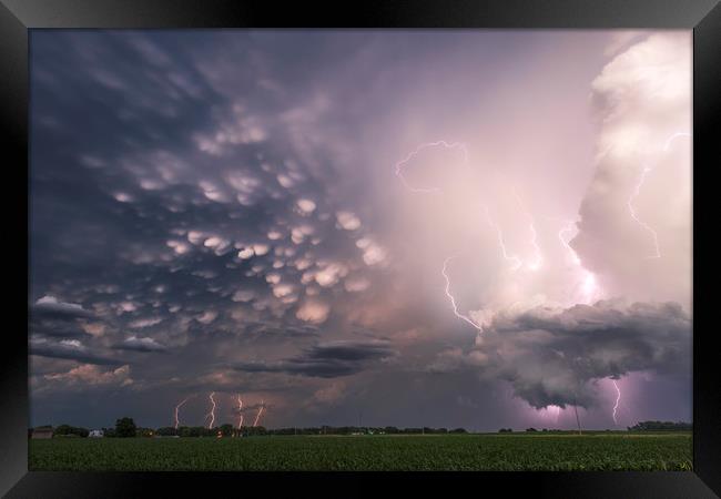 Electric Mammatus  Framed Print by John Finney