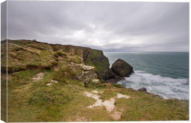 Bedruthan Steps  Canvas Print by chris smith