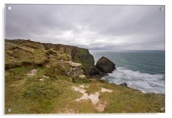 Bedruthan Steps  Acrylic by chris smith