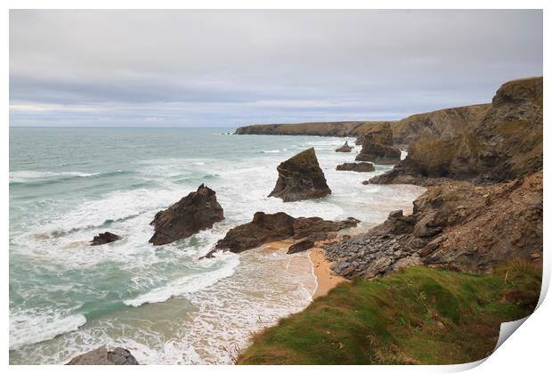 Bedruthan Steps  Print by chris smith