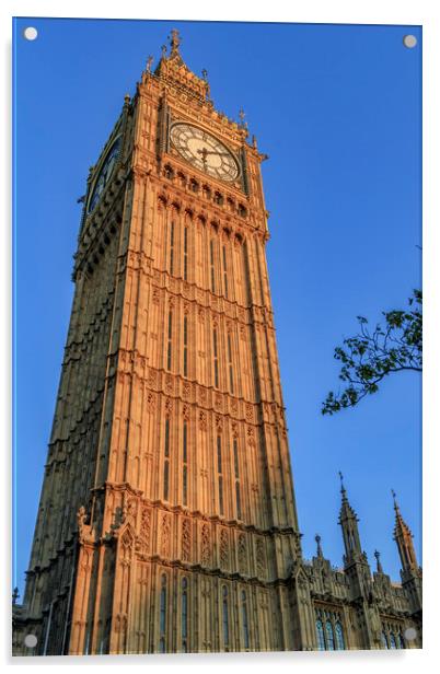 Big Ben, London.  Acrylic by chris smith