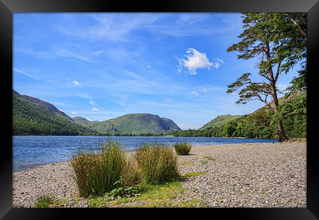 Buttermere Lake District  Framed Print by chris smith