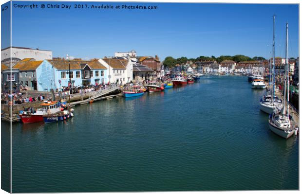Weymouth Old Harbour Canvas Print by Chris Day