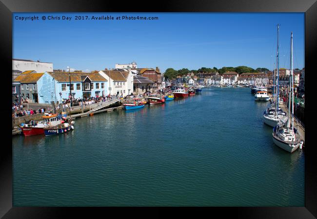 Weymouth Old Harbour Framed Print by Chris Day