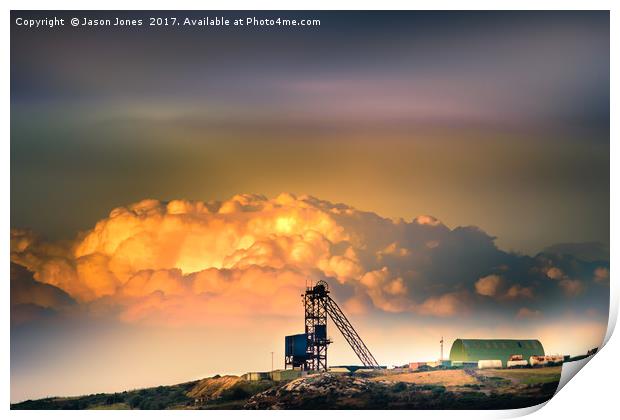 Old Copper Mine on Anglesey Print by Jason Jones