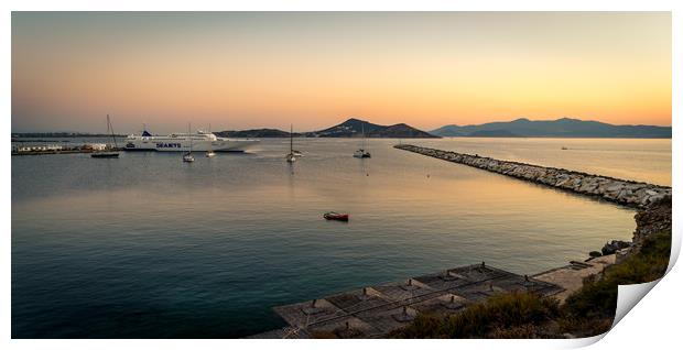 Naxos Port Print by Naylor's Photography