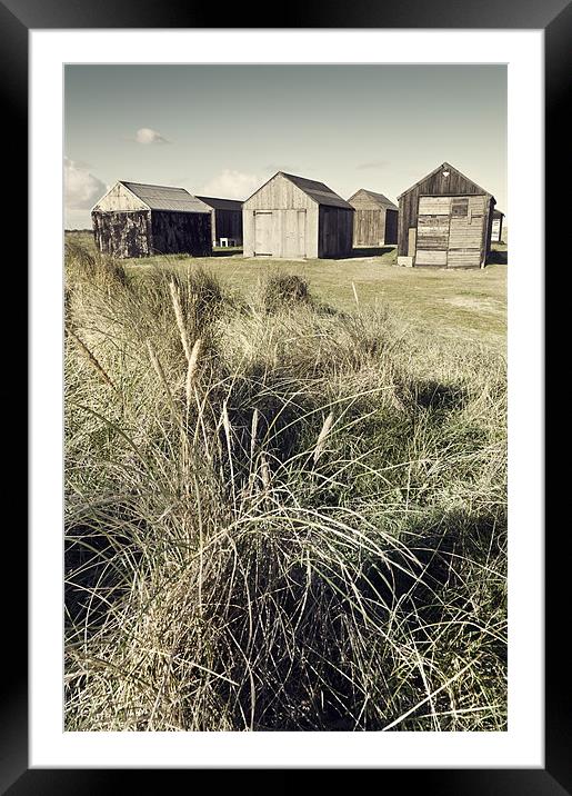 Fishing huts at Winterton Framed Mounted Print by Stephen Mole