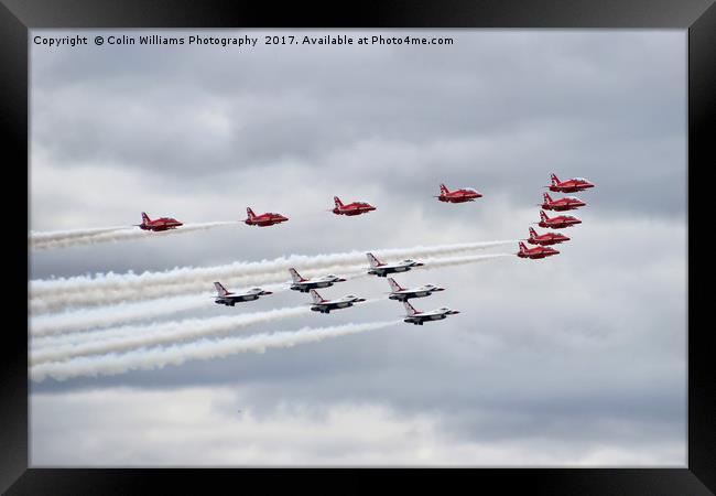 Red Arrows and Thunderbirds Framed Print by Colin Williams Photography