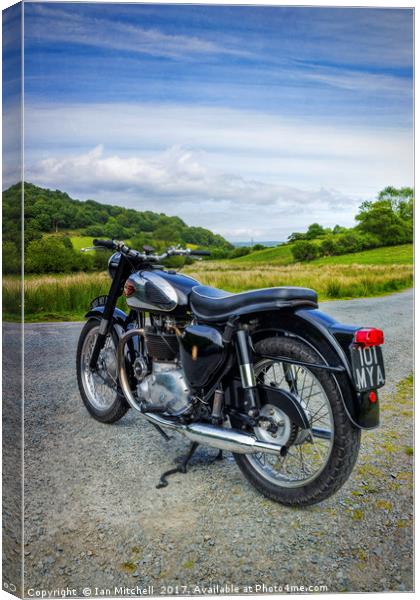 BSA Country Ride  Canvas Print by Ian Mitchell