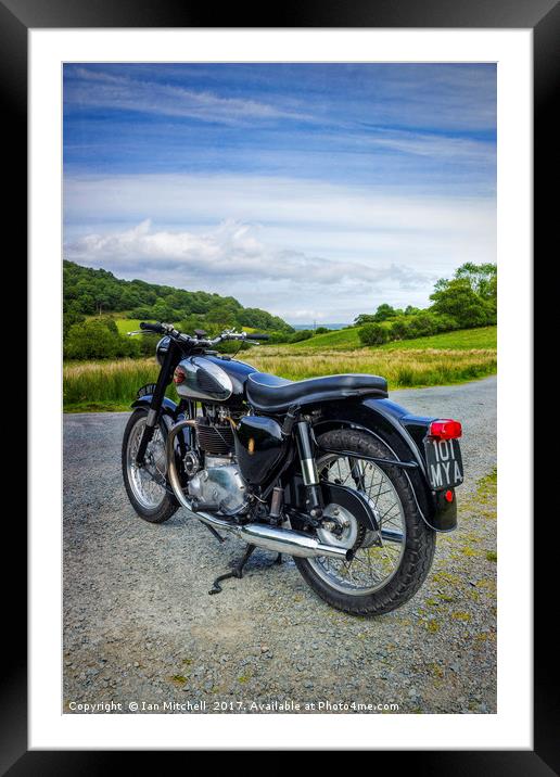BSA Country Ride  Framed Mounted Print by Ian Mitchell