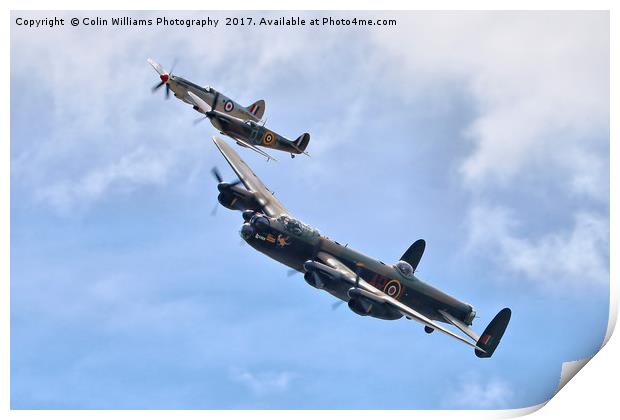  The Battle Of Britain Memorial Flight - RIAT 1 Print by Colin Williams Photography