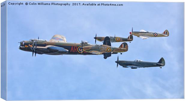 The Battle Of Britain Memorial Flight - RIAT 2 Canvas Print by Colin Williams Photography
